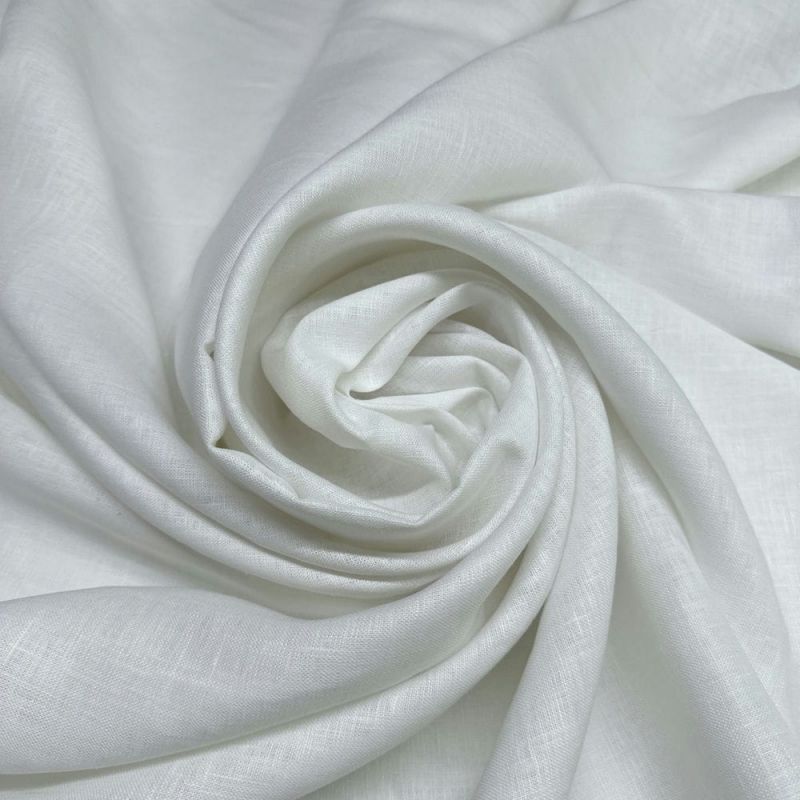 Tecido Linho Puro Branco • Luema Tecidos