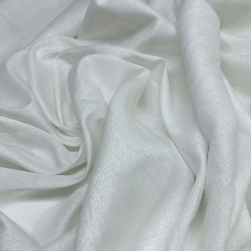 Tecido Linho Puro Branco • Luema Tecidos