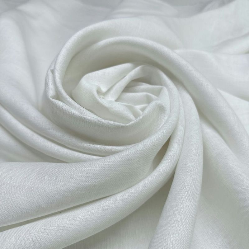 Tecido Linho Puro Branco • Luema Tecidos