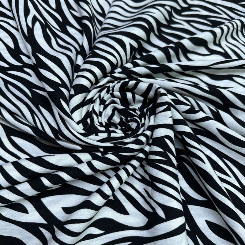 Tecido Viscolinho Zebra 1 • Luema Tecidos