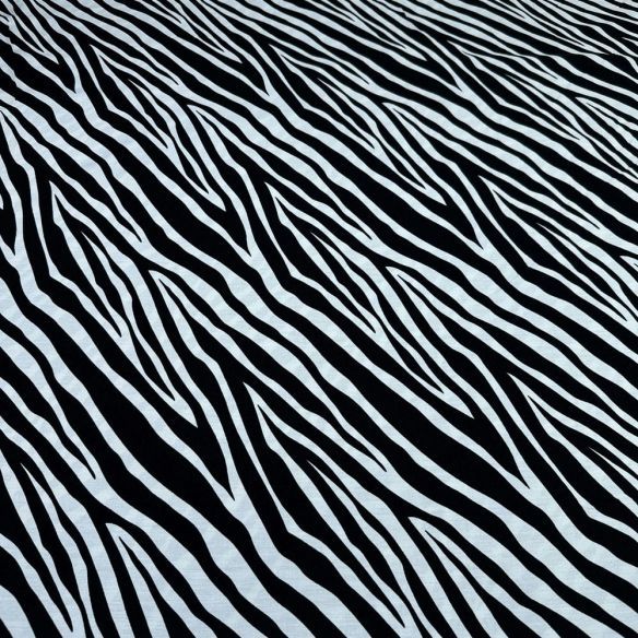 Tecido Viscolinho Estampado Zebra Branco e Preto • Luema Tecidos