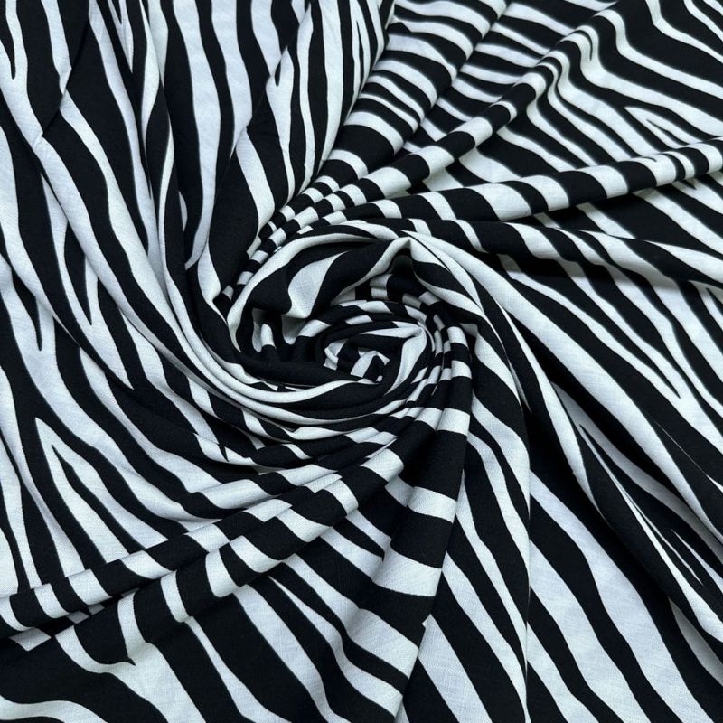 Tecido Viscolinho Zebra 2 • Luema Tecidos