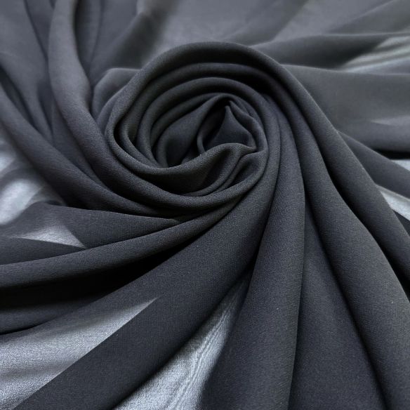 Musseline de Seda Pura Preto • Luema Tecidos