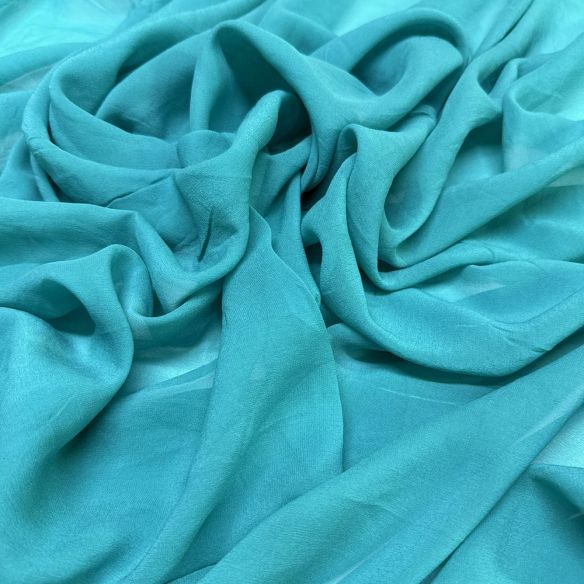 Tecido Musseline de Seda Verde Turquesa • Luema Tecidos Tecido Musseline de Seda Verde Turquesa • Luema Tecidos