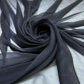 Tecido Chiffon de Seda Preto Tecido Chiffon de Seda Preto • Luema Tecidos 2