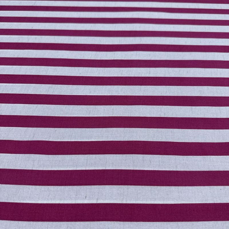 Tecido Viscose Listrado Pink e Mescla • Luema Tecidos