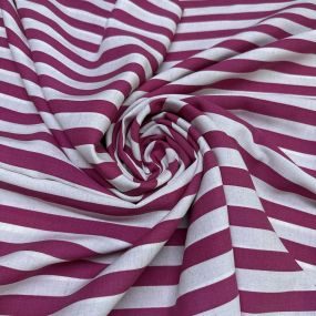 Tecido Viscose Listrado Pink e Mescla Tecido Viscose Listrado Pink e Mescla • Luema Tecidos