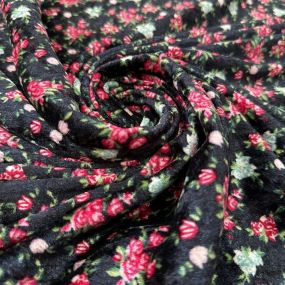 Tecido Veludo Molhado Estampado Micro Floral Tecido Veludo Molhado Estampado Micro Floral • Luema Tecidos 2