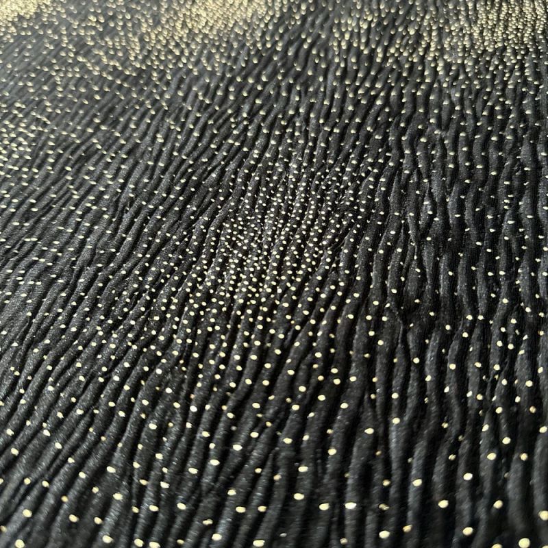 Tecido Veludo Molhado Pingos Dourados • Luema Tecidos Tecido Veludo Molhado Pingos Dourados • Luema Tecidos