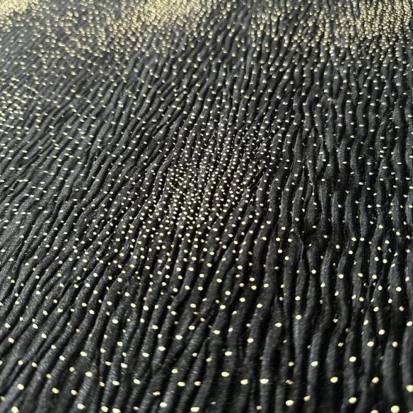 Tecido Veludo Molhado Pingos Dourados • Luema Tecidos Tecido Veludo Molhado Pingos Dourados • Luema Tecidos